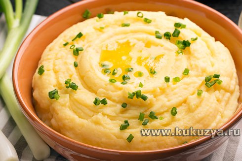 Картофельное пюре по-ирландски (Чамп) с маслом и луком (Рецепт)