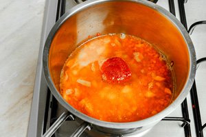Суп-пюре из красной чечевицы с паприкой, приготовление, шаг 6