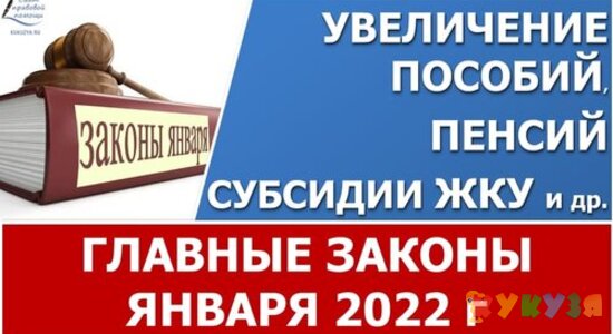 Главные законы января 2022. Какие законы вступили в силу с 1 января 2022 года