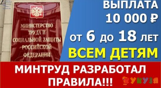 Минтруд разработал проект постановления Правительства на 10000 школьникам в августе