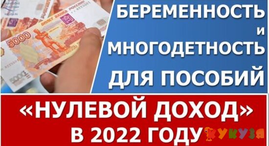 Беременность, многодетность и правило нулевого дохода в 2022 году