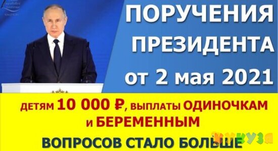 Что не попало в законопроекты из поручений В.В.Путина по новым выплатам 