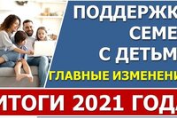 Главные изменения для семей с детьми в 2021 году