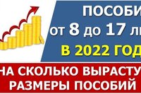 Пособие от 8 до 17 лет в 2022 г. На сколько вырастут размеры (информация по всем регионам)