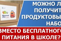 Будут ли выдавать продуктовые наборы вместо бесплатного питания в школе во время нерабочих дней 2021
