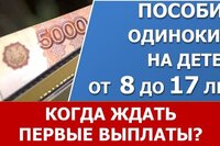 Пособие от 8 до 17 лет: Когда ждать первые выплаты?