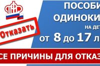 Пособие от 8 до 17 лет. Все причины для отказа в выплате