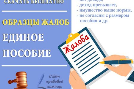 Образцы жалоб в Социальный фонд на необоснованные отказы в назначении единого пособия в 2023 году